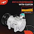 2011 Kia Forte - A/C Compressor, It comes With DV13 Compressor, With Clutch, 6-Groove Pulley, 2.4L 4Cyl