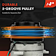 APACC840 AC Compressor with Clutch with 4-Groove Pulley