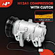 2008 Mazda 3 - A/C Compressor, engdesig: MZR, Turbocharged, Turbocharged, With Clutch, 5-Groove Pulley, 2.3L 4Cyl