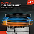 APACC846 AC Compressor with Clutch with 7-Groove Pulley