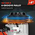 APACC848 AC Compressor with Clutch with 6-Groove Pulley