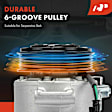 APACC850 AC Compressor with Clutch with 6-Groove Pulley