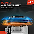 APACC852 AC Compressor with Clutch with 6-Groove Pulley