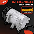 APACC854 AC Compressor with Clutch with 6-Groove Pulley