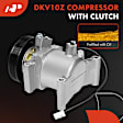 APACC862 AC Compressor Air Conditioning with Clutch with 6-Groove Pulley