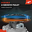 APACC862 AC Compressor Air Conditioning with Clutch with 6-Groove Pulley