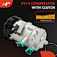 2016 Kia Forte5 - A/C Compressor, It Fits the Model Without Automatic Temperature Controls, It comes With VS14 Compressor, With Clutch, 6-Groove Pulley, 1.6L 4Cyl