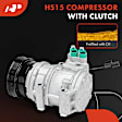 APACC870 AC Compressor with Clutch with 6-Groove Pulley