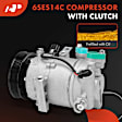 APACC890 AC Compressor with Clutch with 6-Groove Pulley