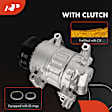 2024 Jeep Grand Cherokee - A/C Compressor, With Clutch, 6-Groove Pulley, 3.6L 6Cyl