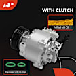 AC Compressor with Clutch with 6-Groove Pulley A-Premium APACC949