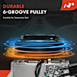 APACC985 AC Compressor with 6-Groove Pulley
