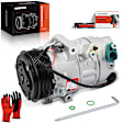 APACC991 AC Compressor with Clutch and 6-Groove Pulley
