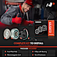 APACK026 AC Compressor Clutch Kit with 6-Groove Pulley