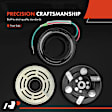 APACK026 AC Compressor Clutch Kit with 6-Groove Pulley