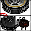 APACK093 AC Compressor Clutch Kit with 6-Groove Pulley