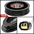 APACK175 AC Compressor Clutch Kit with 6-Groove Pulley
