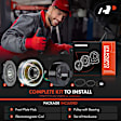 APACK177 AC Compressor Clutch Kit with 7-Groove Pulley