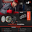 APACK180 AC Compressor Clutch Kit with 7-Groove Pulley