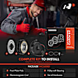 APACK198 AC Compressor Clutch Kit with 6-Groove Pulley