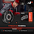 APACK200 AC Compressor Clutch Kit with 8-Groove Pulley