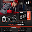 APACK258 AC Compressor Clutch Kit with 7-Groove Pulley