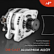 APALT064 Alternator 130A 12V CW 7-Groove Decoupler Pulley