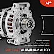 APALT1090 Alternator 150A 12V CW 6-Groove Clutch Pulley