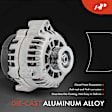 APALT1114 Alternator 220A 12V CW 6-Groove Pulley