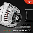 APALT1128 Alternator 120A 12V CW 6-Groove Pulley