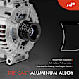 APALT1131 Alternator 180A 12V CW 6-Groove Pulley