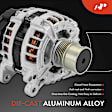APALT1170 Alternator 140A 12V CW 6-Groove Decoupler Pulley
