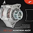 APALT1219 Alternator 80A 12V CW 6-Groove Pulley