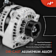 APALT1221 Alternator 220A 12V CW 6-Groove Pulley