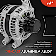 APALT1222 Alternator 220A 12V CW 4-Groove Decoupler Pulley