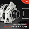 APALT1236 Alternator 200A 12V CW 6-Groove Pulley