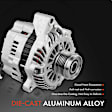 APALT233 Alternator 110A 12V CW 6-Groove Clutch