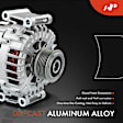 APALT275 Alternator 180A 12V CW 6-Groove