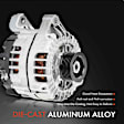 APALT370 Alternator 125A 12V CW 6-Groove Pulley