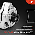 APALT389 Alternator 130A 12V CW 6-Groove Clutch Pulley
