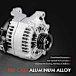 APALT409 Alternator 180A 12V CW 6-Groove