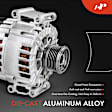 APALT431 Alternator 150A 12V CW 6-Groove Clutch