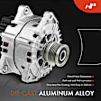 APALT434 Alternator 220A 12V CW 6-Groove Clutch