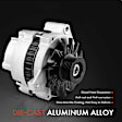 APALT447 Alternator 105A 12V CW 6-Groove