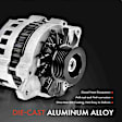 APALT487 Alternator 105A 12V CW 6-Groove