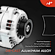 APALT517 Alternator 100A 12V CW 6-Groove Pulley
