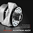 APALT532 Alternator 124A 12V CW 6-Groove
