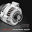 APALT549 Alternator 105A 12V CW 6-Groove