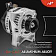 APALT657 Alternator 155A 12V CW 6-Groove Pulley