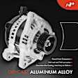 APALT666 Alternator 150A 12V CW 6-Groove Pulley